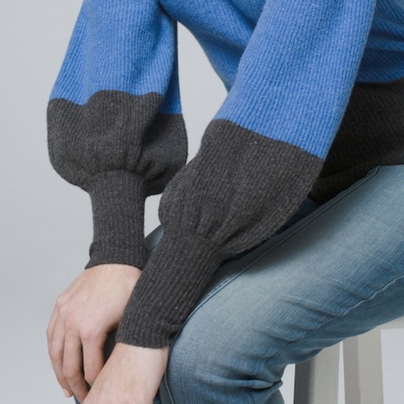 WHITE HOUSE BLACK MARKET Colorblock Pullover - Picture 4 of 8